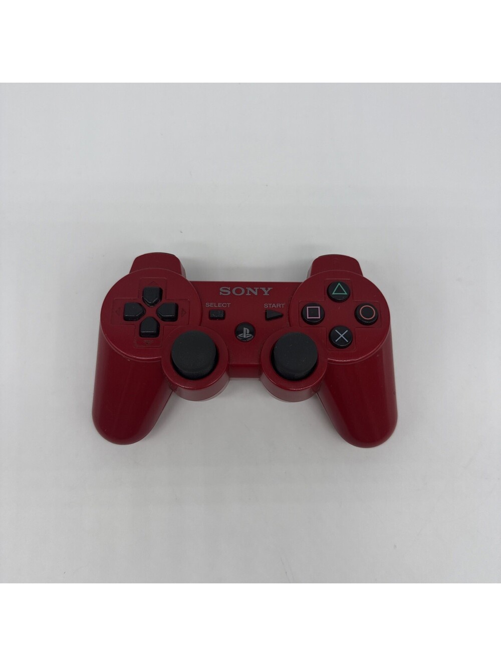Sony PlayStation 3 PS3 DualShock 3 Wireless Controller Red OEM Great Condition